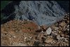 Partie effondrée du sommet